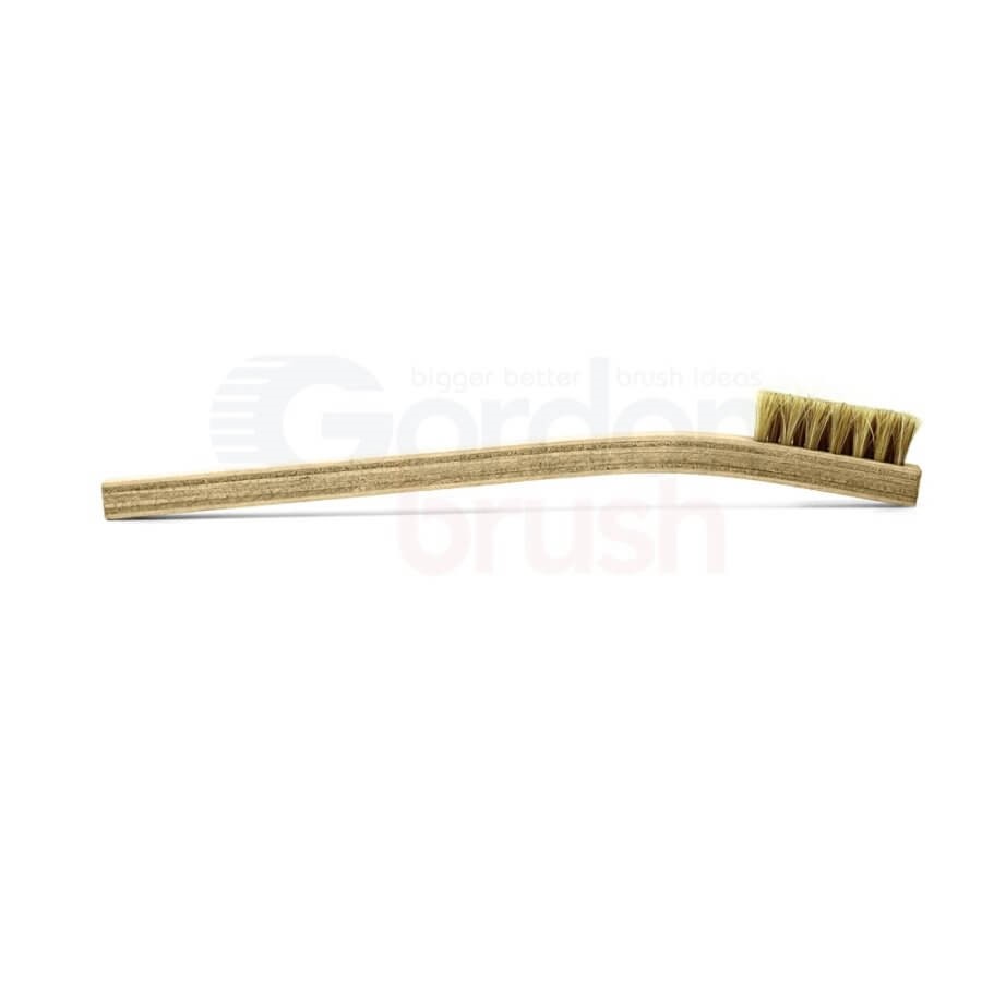 3 x 7 Row Scratch Brush with Horse Hair Bristle and Plywood Handle 